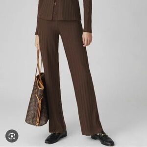 Reformation Zayne Rib Knit Pant size small